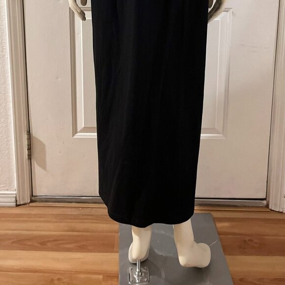 Vintage Casey Coleman Woman's Black Cat Embroider Boho Maxi Dress Sz Lr - Picture 3 of 9
